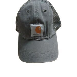 Carhartt Hat Cap #100141 RN# 14806 Adjustable One Size Snap Back Gray
